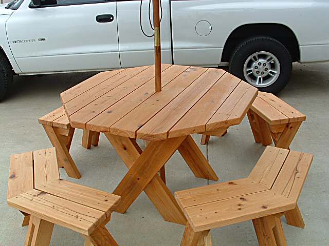 pdf download hexagon picnic table plans build plans